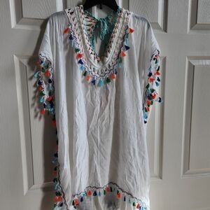 Tassel swim cover up